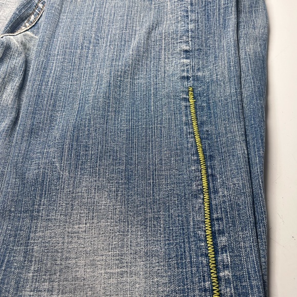 PEPE Jeans London Embroidered Detailing Y2K Rare 38x30 Wide Leg Mid Rise 90’s - Picture 4 of 9